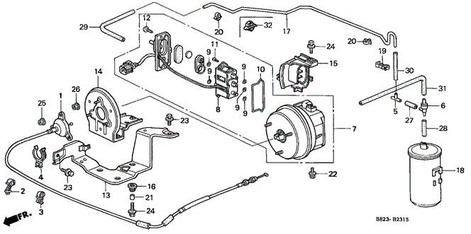 CHASSIS/AUTO CRUISE (V6) (1) for 2001 Honda ACCORD COUPE #1