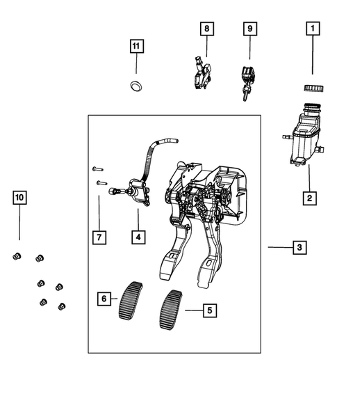 Clutch Pedals for 2012 Fiat 500 #0