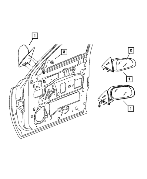 Exterior Mirror for 2009 Dodge Dakota #0