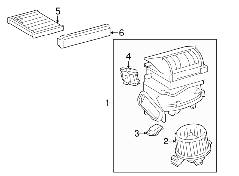 HVAC/BLOWER MOTOR & FAN for 2015 Toyota Corolla #2