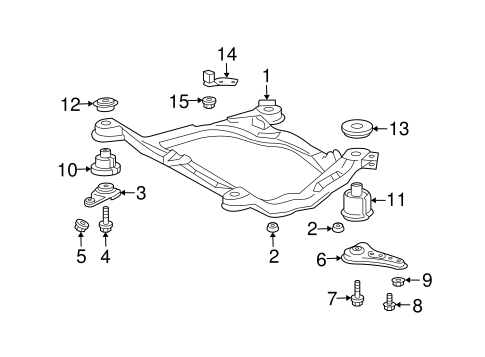 FRONT SUSPENSION/SUSPENSION MOUNTING for 1999 Toyota Solara #1