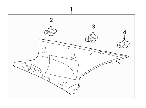 BODY/INTERIOR TRIM - QUARTER PANELS for 2015 Toyota Camry #1