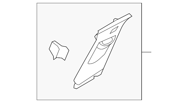 CV6Z-5424356-BB Деталь UPR CTR PLR TRIM, RIGHT