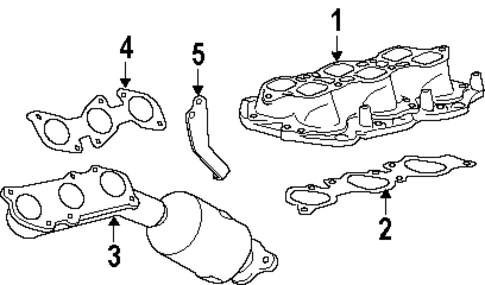 EXHAUST SYSTEM/EXHAUST MANIFOLD for 2005 Toyota Tundra #1