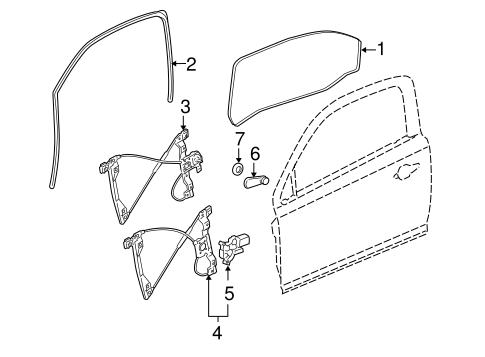Electrical/Front Door for 2008 Chevrolet Cobalt #1