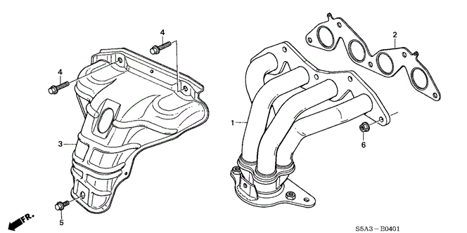 Engine/Exhaust Manifold (VTEC) for 2003 Honda CIVIC SEDAN #1