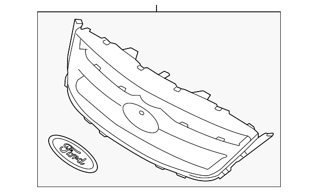 AG1Z-8200-AC Деталь GRILLE