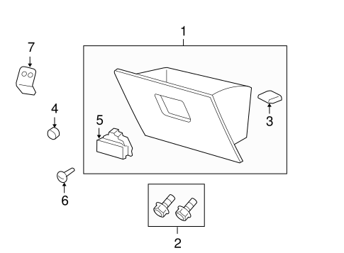 Body/Glove Box for 2008 Ford F-150 #1