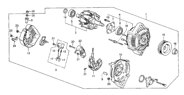 Pulley, Alternator Pulley, Alternator