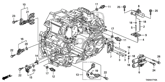Transmission - Automatic/AT Sensor - Solenoid (V6) for 2010 Honda ACCORD SEDAN #1