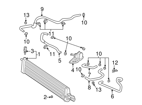 COOLING SYSTEM/RADIATOR & COMPONENTS for 2002 Toyota Prius #2