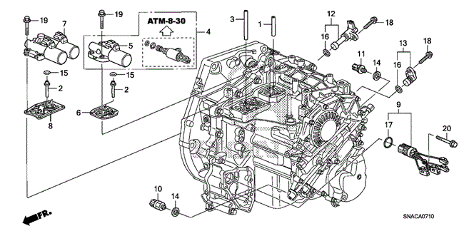 TRANSMISSION - AUTOMATIC/AT SOLENOID for 2010 Honda CIVIC SEDAN #1