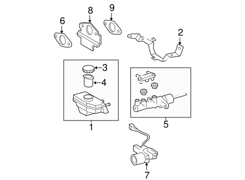 BRAKES/HYDRAULIC SYSTEM for 2009 Toyota Camry #1