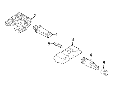Panamera TIRE PRESSURE MONITOR COMPONENTS