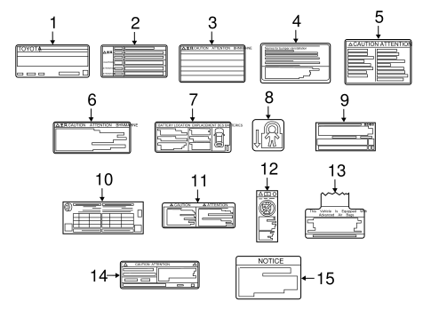 BODY/LABELS for 2016 Toyota Prius #1