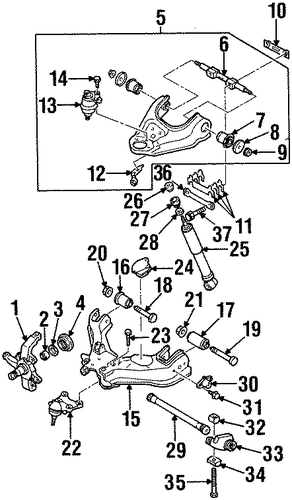 Upper Ball Joint Bolt - Honda (8-97086-044-0) Upper Ball Joint Bolt - Honda (8-97086-044-0)