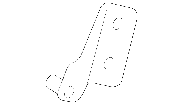 8620618 Деталь STRUT CYLINDER BRACKET, LEFT