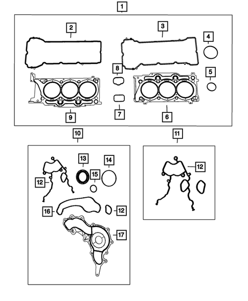 Engine Identification, Service Engines & Engine Service Kits for 2018 Jeep Grand Cherokee #2