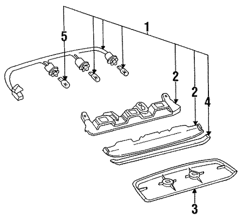 High Mount Lamps for 1993 Mazda MX-3 #0