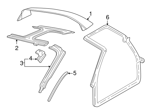 Roof & Components for 2000 Chevrolet Camaro #0