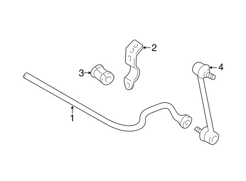 REAR SUSPENSION/STABILIZER BAR & COMPONENTS for 2000 Toyota Avalon #1