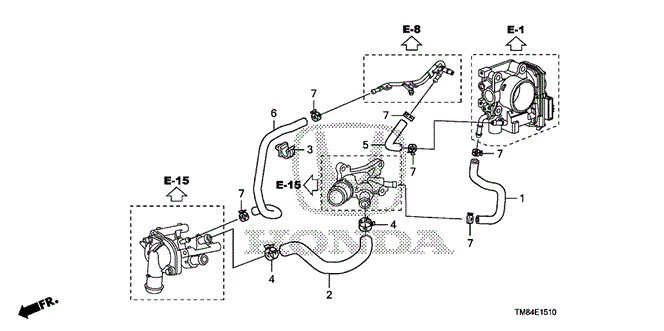 ENGINE/WATER HOSE for 2012 Honda INSIGHT #1
