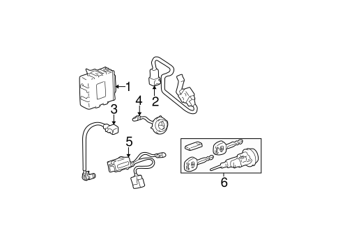 ELECTRICAL/ANTI-THEFT COMPONENTS for 2001 Toyota Avalon #2