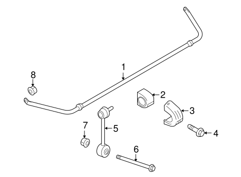 Panamera STABILIZER BAR & COMPONENTS 2