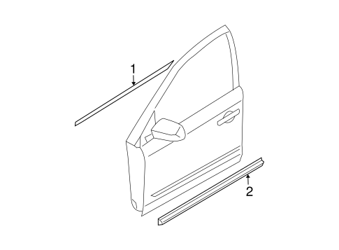 Exterior Trim - Front Door for 2004 Nissan Murano #0