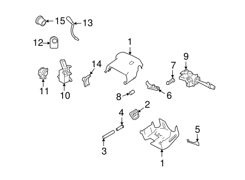 Impala Limited SHROUD, SWITCHES & LEVERS 2