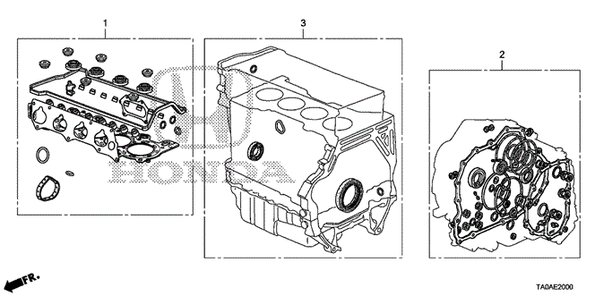 Engine/Gasket Kit (L4) for 2012 Honda ACCORD SEDAN #1