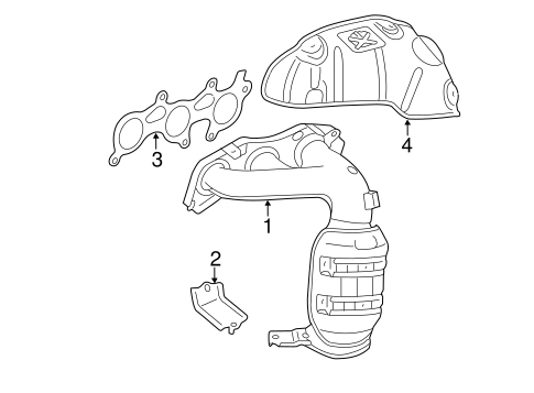 EXHAUST SYSTEM/EXHAUST MANIFOLD for 2015 Toyota Highlander #1