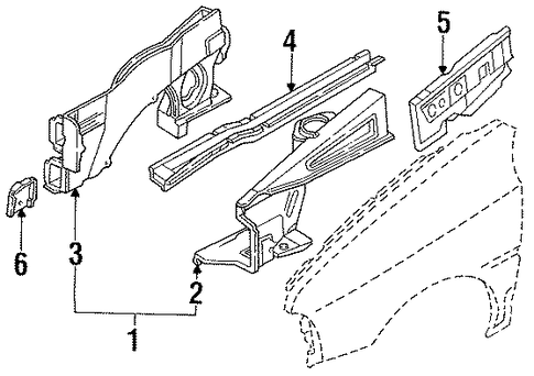 Festiva INNER STRUCTURE & RAILS