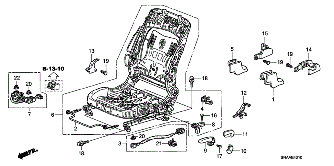 INTERIOR / BUMPER/FRONT SEAT COMPONENTS (L.) for 2009 Honda CIVIC SEDAN #1