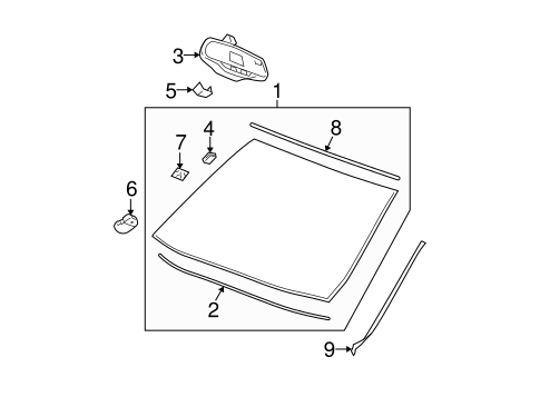 Reveal Moldings for 2006 Cadillac DTS #0