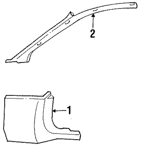 Mark VIII INTERIOR TRIM - PILLARS
