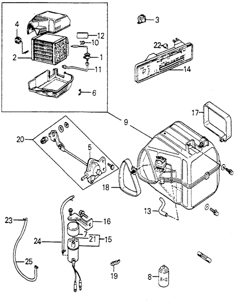 Body/Air Conditioning/A/C Evaporator - Solenoid for 1979 Honda ACCORD HATCHBACK #1
