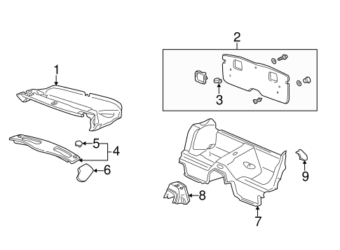 911 INTERIOR TRIM - REAR BODY 2