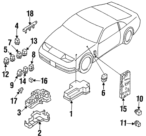 Fuel System/Fuel System Components for 1995 Nissan 300ZX #1