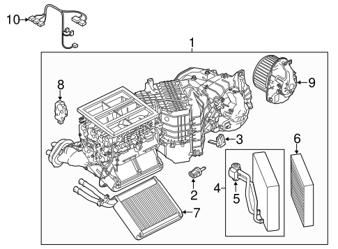 Cayenne EVAPORATOR & HEATER COMPONENTS