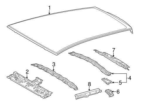 BODY/ROOF & COMPONENTS for 2012 Scion iQ #1