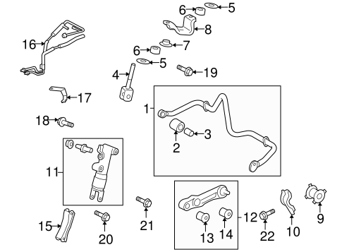 REAR SUSPENSION/STABILIZER BAR & COMPONENTS for 2009 Toyota Land Cruiser #1