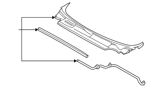 10382573 COWL GRILLE