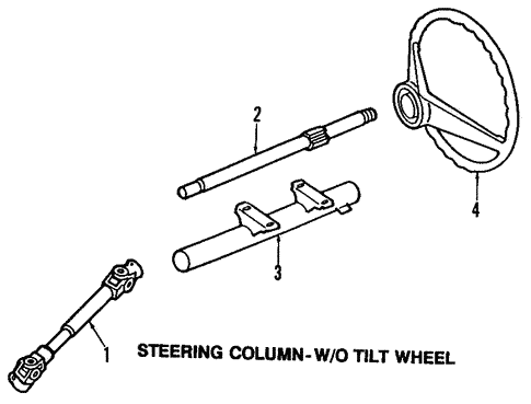 Steering Column for 1998 Volkswagen Golf #1