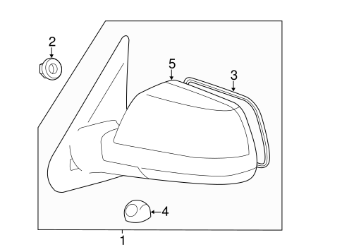 BODY/OUTSIDE MIRRORS for 2008 Toyota Tundra #1