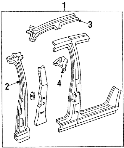 Grand Marquis CENTER PILLAR