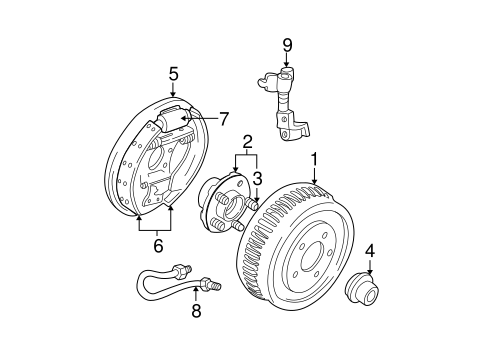 Brakes/Rear Brakes for 2001 Ford Taurus #2