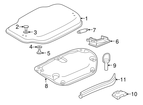 Boxster INTERIOR TRIM - ENGINE LID