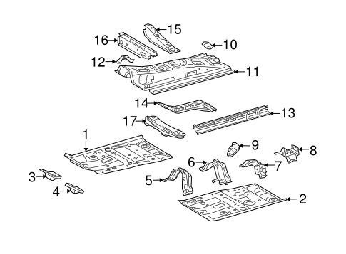 BODY/FLOOR & RAILS for 2012 Scion xD #1