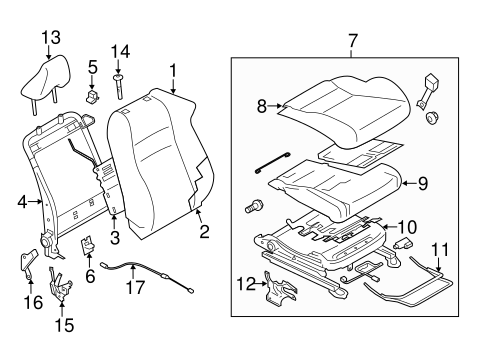 BODY/FRONT SEAT COMPONENTS for 2016 Scion FR-S #1